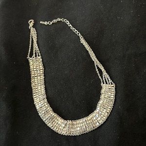 Silver colored choker